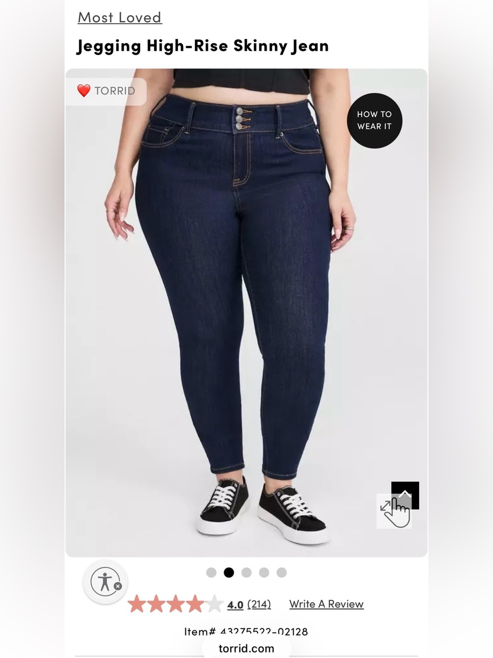 torrid Dark Indigo High-Rise Skinny Jeggings XS length